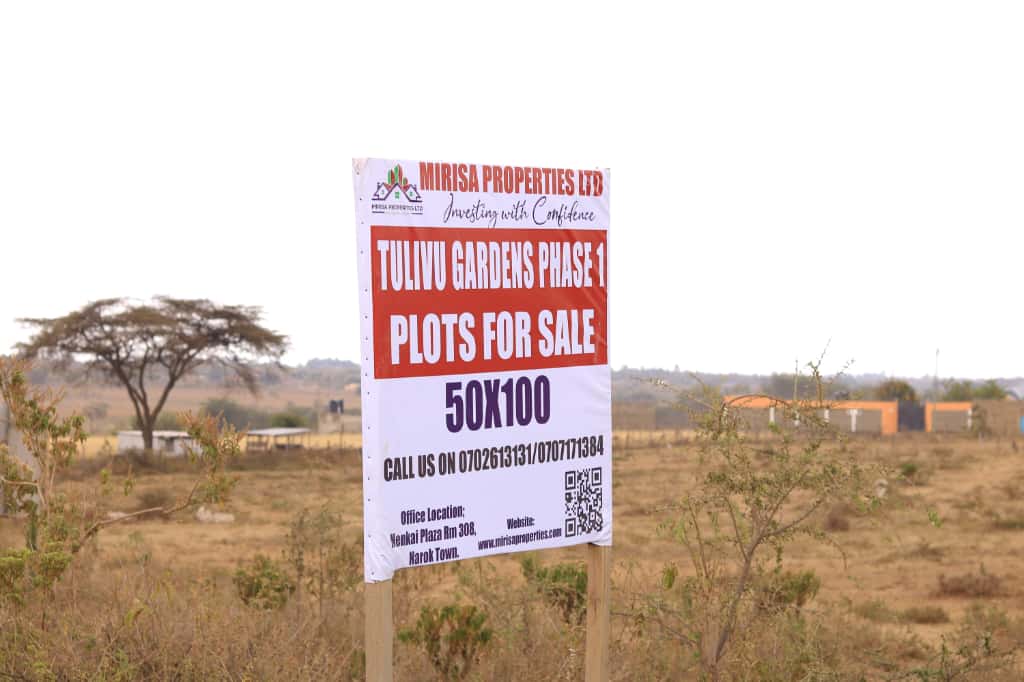 Affordable land for sale in Narok - Tulivu Gardens Phase 1, Majengo area